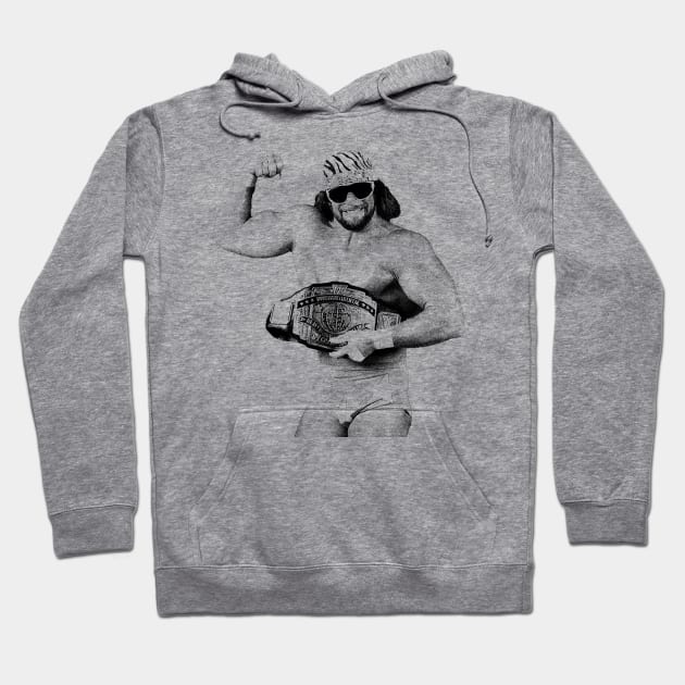 Classic -- Randy Savage -- Hoodie by idontwannawait